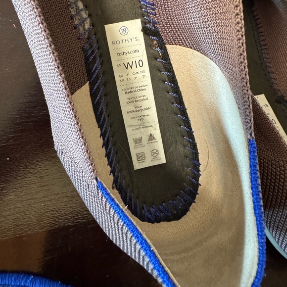 Rothy’s The Flat in Mink Ballet Flats Shoes Retired Mauve Gray Dusty Purple - Picture 6 of 9